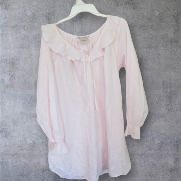 NWT Laura Ashley small pale rose ruffled collar who is embroidered edging - Picture 6 of 16